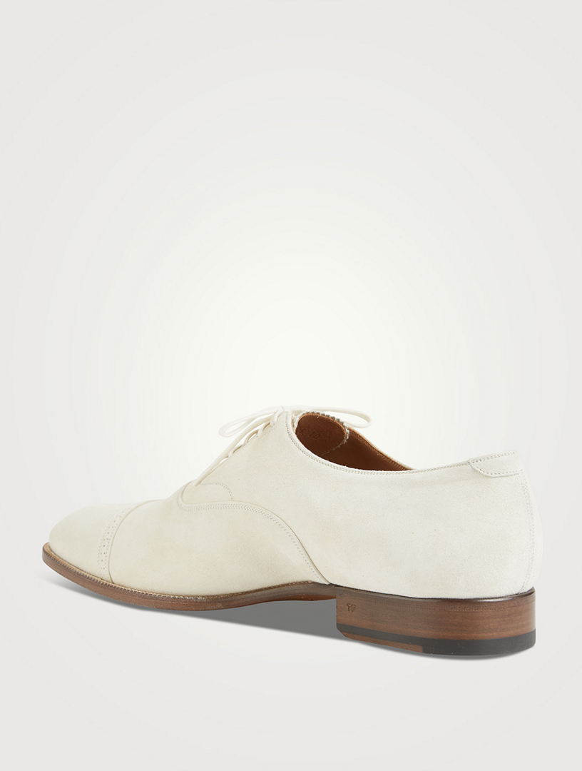TOM FORD British Suede Lace-Up Shoes | Holt Renfrew Canada