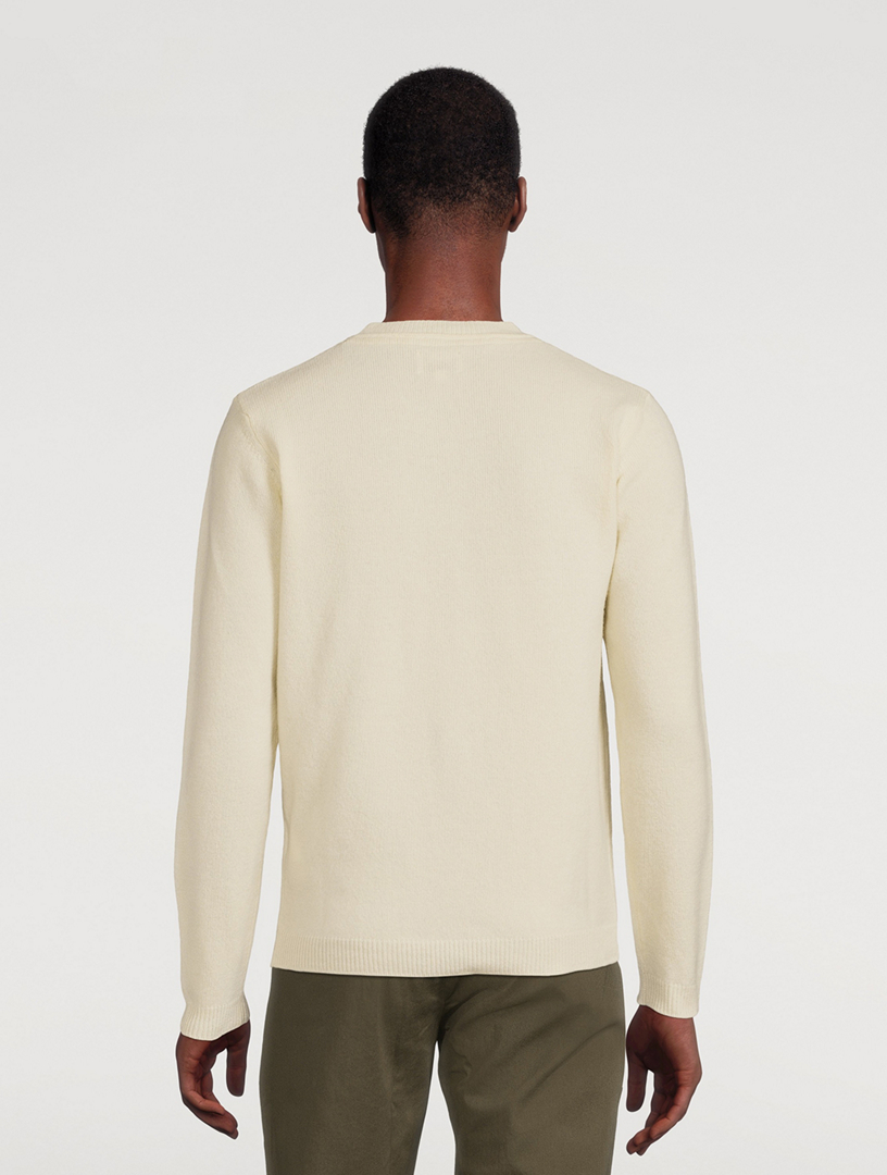 NORSE PROJECTS Pull ras du cou Sigfred en laine Hommes Blanc
