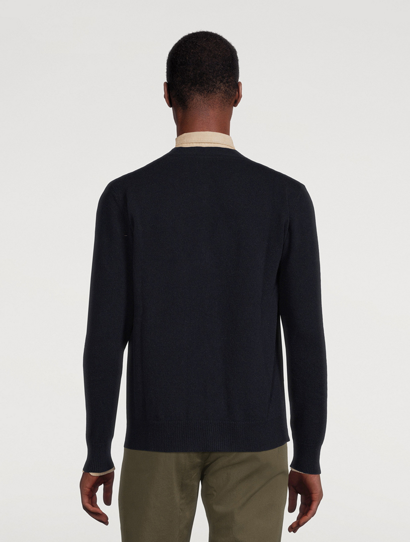 NORSE PROJECTS Adam Lambswool V-Neck Cardigan Mens Blue