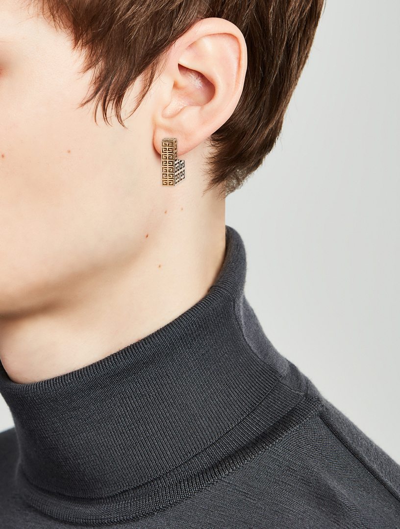 GIVENCHY G SQUARE EARRING BLACK-