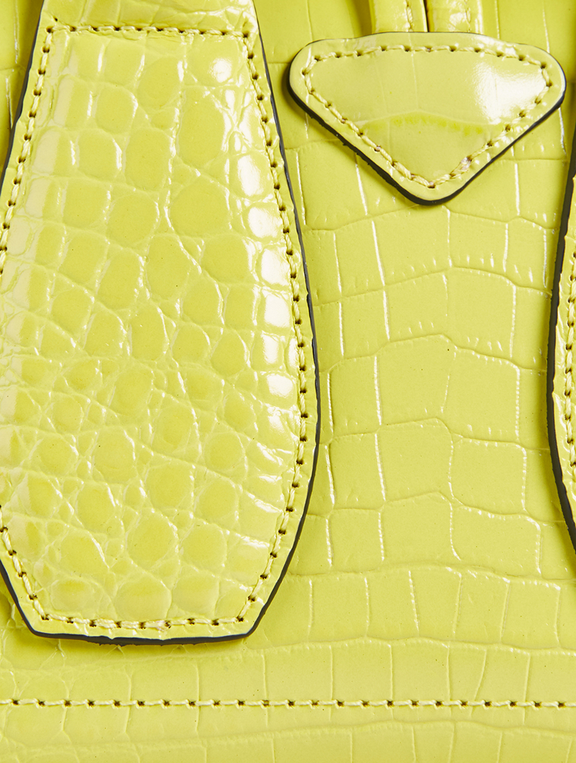 LONGCHAMP XS Roseau CrocEmbossed Leather Top Handle Bag Holt Renfrew