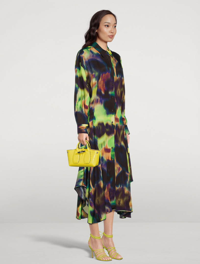 LONGCHAMP XS Roseau CrocEmbossed Leather Top Handle Bag Holt Renfrew