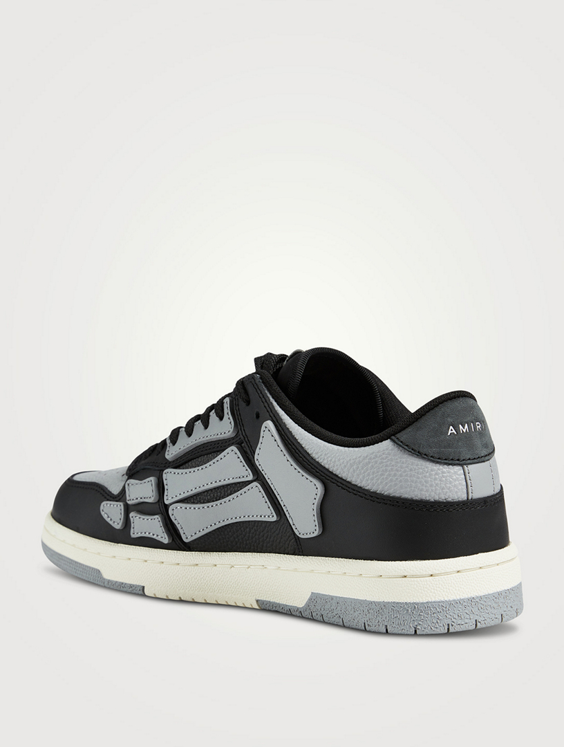 AMIRI Skel Top Leather Sneakers Mens Grey