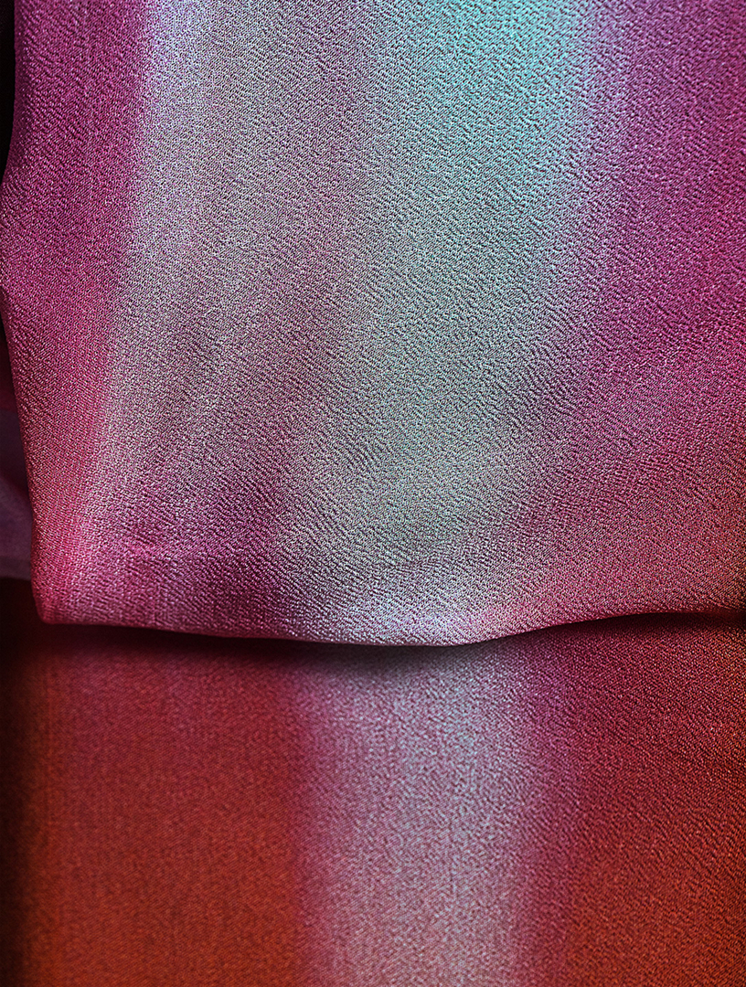 THE ATTICO Margot Georgette Shirt Dress In Spotlight Print Women's Multi
