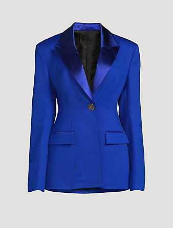 THE ATTICO Tuxedo Blazer Women's Blue