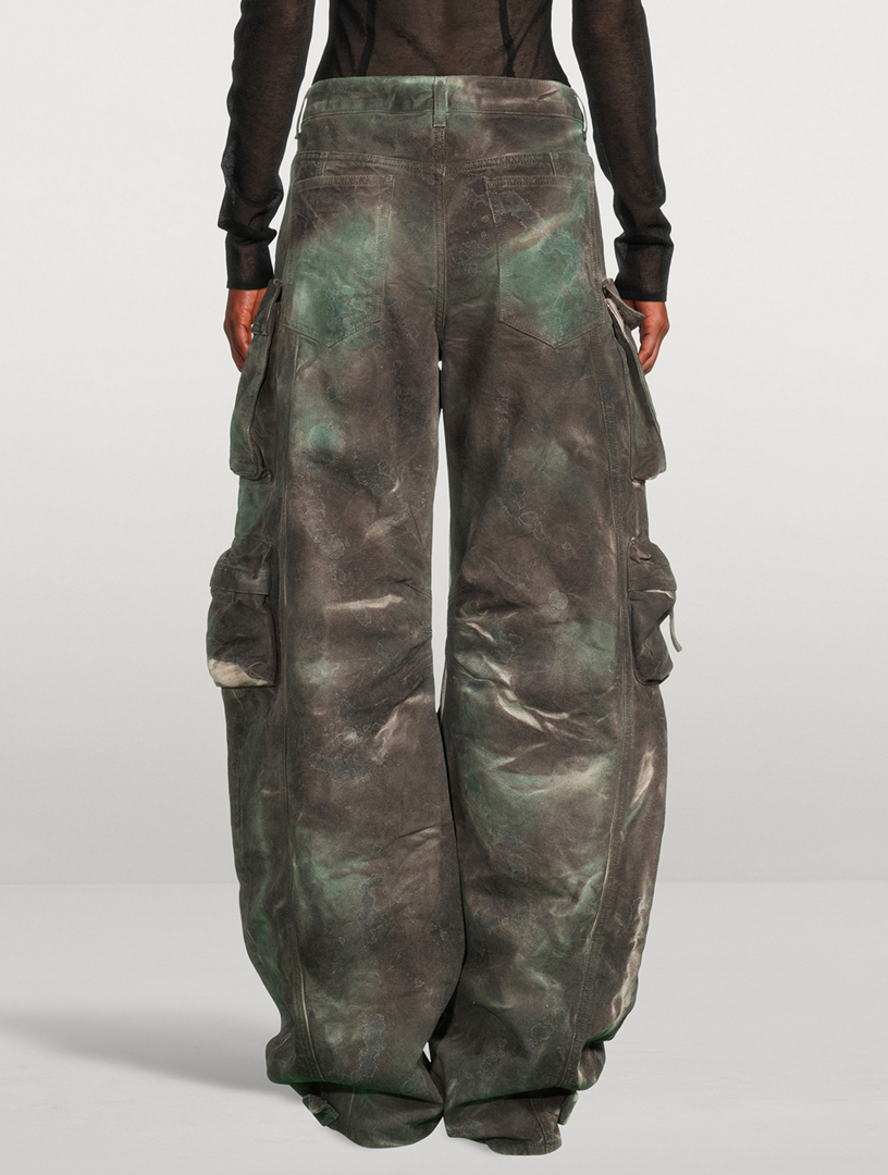 THE ATTICO Fern Cargo Pants In Camo Print | Holt Renfrew Canada