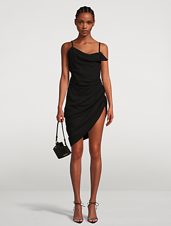 JACQUEMUS La Robe Saudade Mini Dress Women's Black