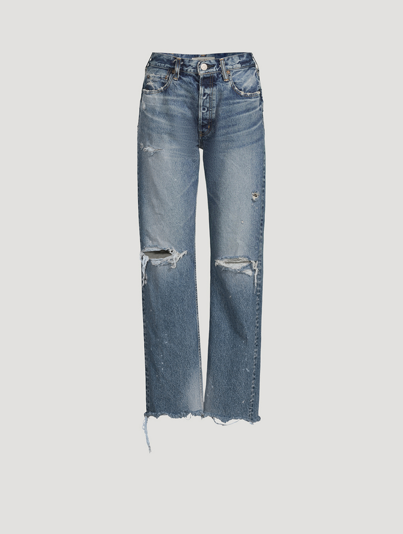 moussy vintage odessa wide straight leg jeans