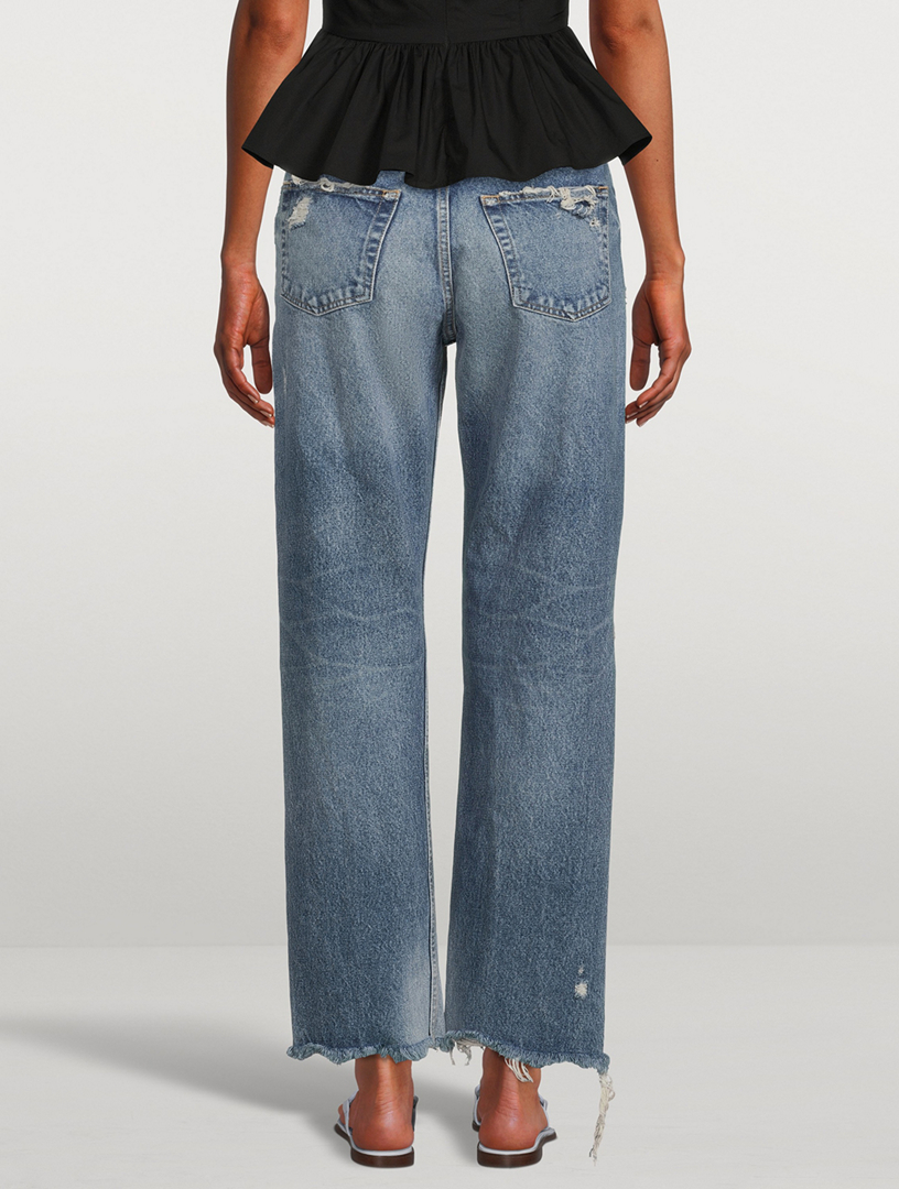 moussy vintage odessa wide straight leg jeans