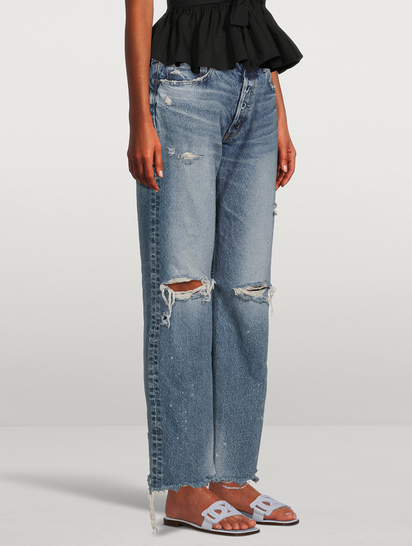 moussy vintage odessa wide straight leg jeans