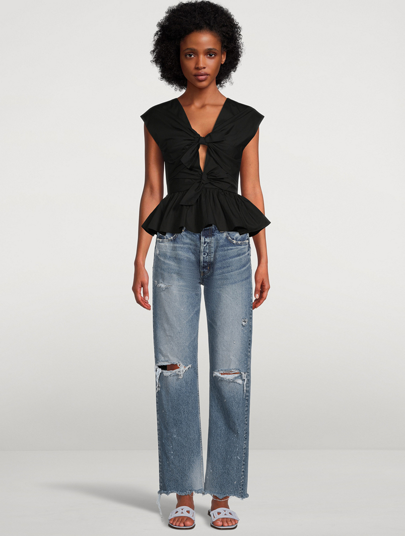 moussy vintage odessa wide straight leg jeans