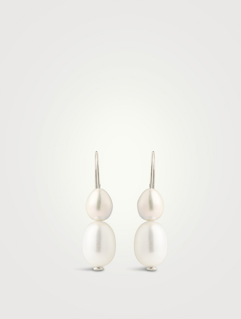 SOPHIE BUHAI Double Pearl Earrings Women's Metallic