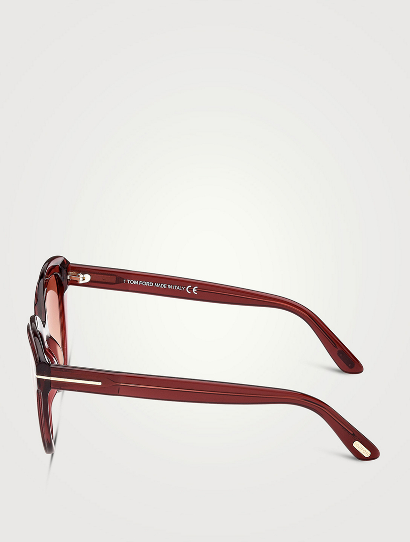 tom ford red cat eye glasses