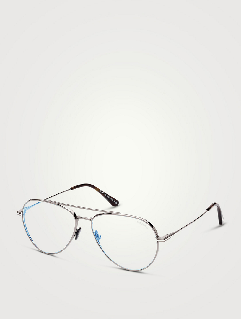TOM FORD Aviator Optical Glasses With Blue Block Lenses | Holt Renfrew  Canada