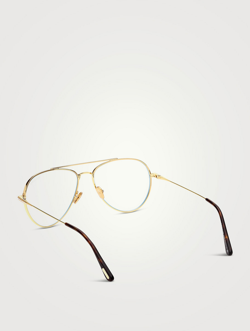 TOM FORD Aviator Optical Glasses With Blue Block Lenses | Holt Renfrew  Canada