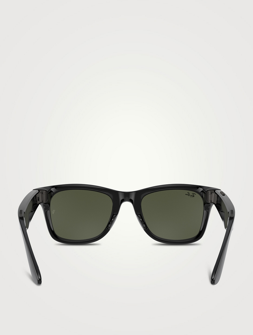 RAY-BAN RW4004 Stories Large Wayfarer Sunglasses Men's Black
