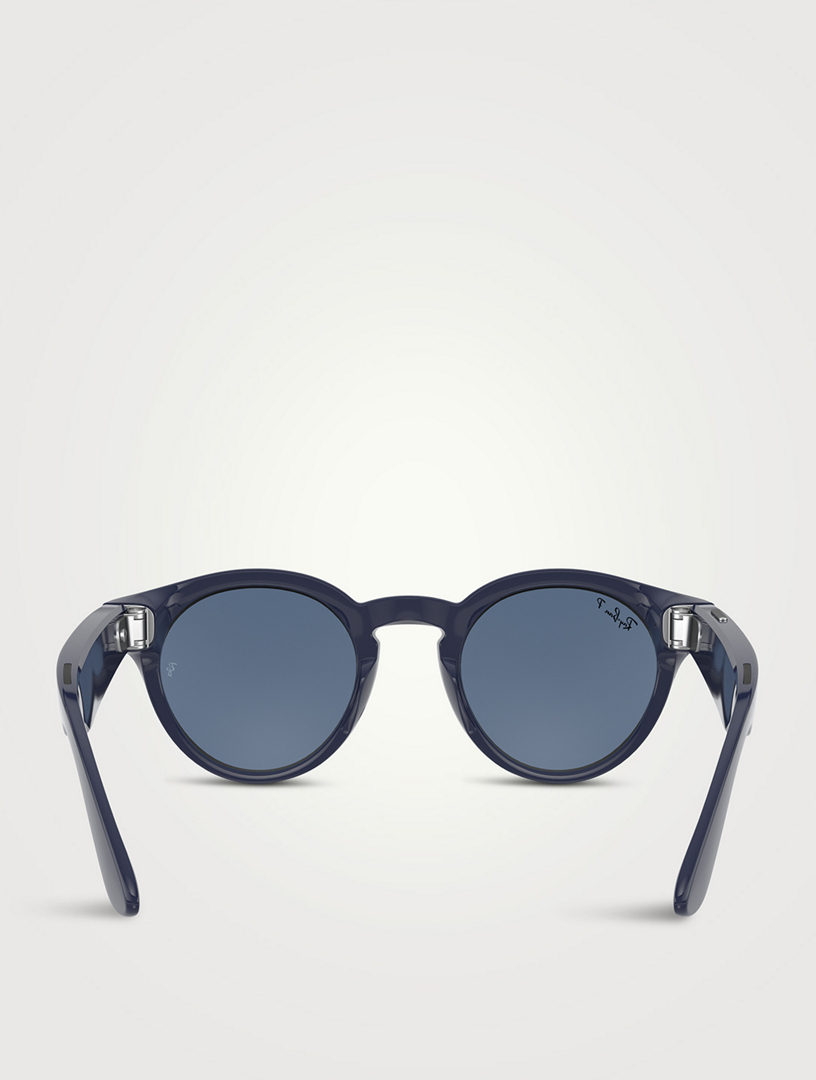 RAY-BAN RW4003 Stories Round Sunglasses Mens Blue