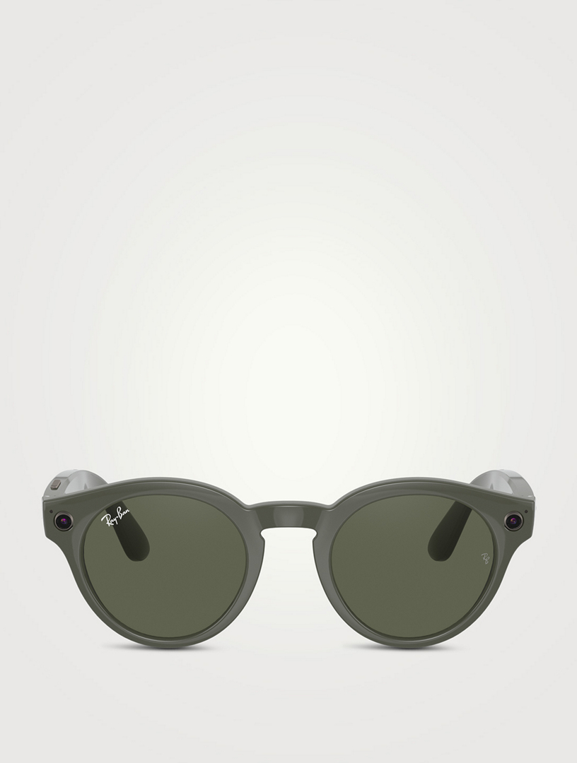 RAY-BAN RW4003 Stories Round Sunglasses Mens Green