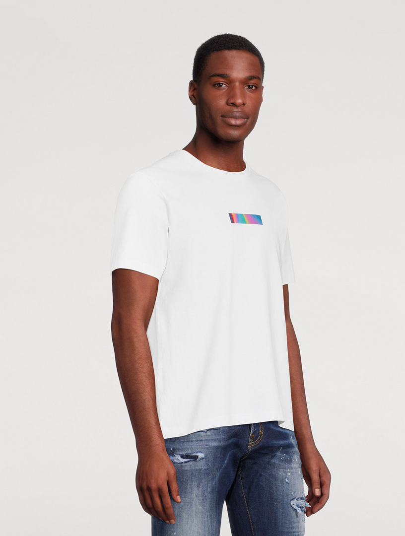 MSFTSREP Rainbow Box Cotton T-Shirt Women's White