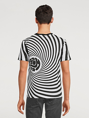 MSFTSREP Tee-shirt à motif spirale et à logo en coton Femmes Noir