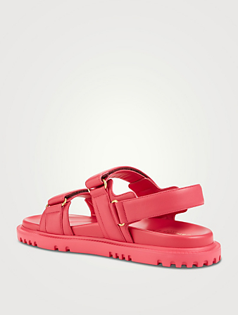 DIOR DiorAct Leather Sport Sandals Women's Pink