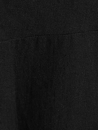 BONDI BORN Milos Organic Linen Dress Women's Black