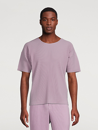 HOMME PLISSÉ ISSEY MIYAKE Colour Pleats Short-Sleeve T-Shirt Mens Purple