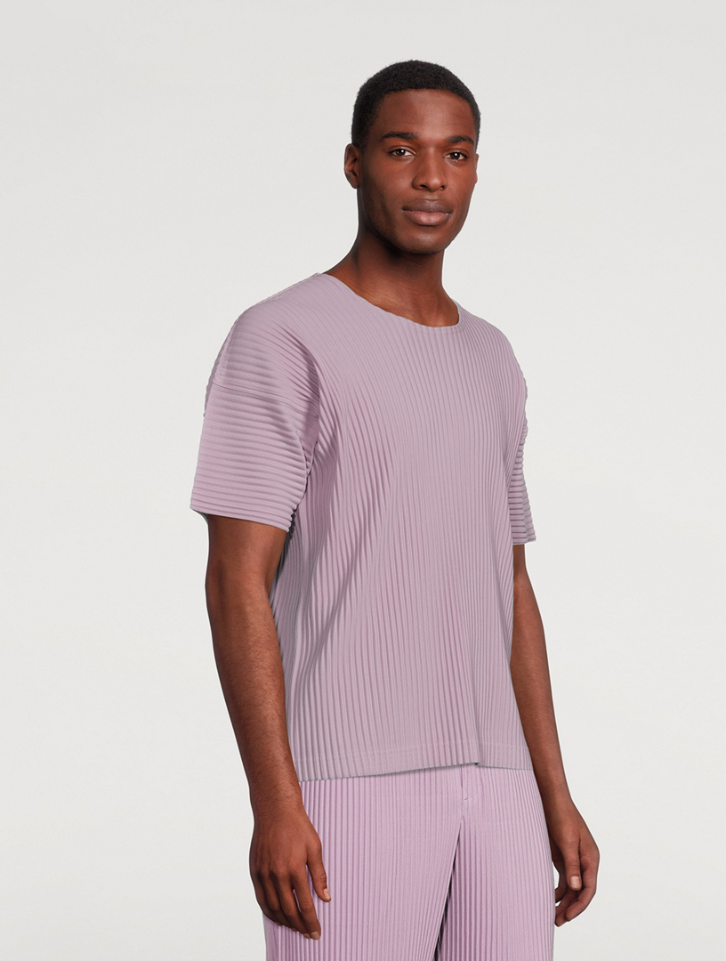 HOMME PLISSÉ ISSEY MIYAKE Colour Pleats Short-Sleeve T-Shirt Mens Purple
