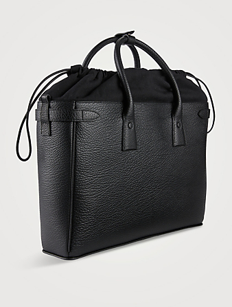 MAISON MARGIELA Medium Daily 5AC Leather Bag Women's Black