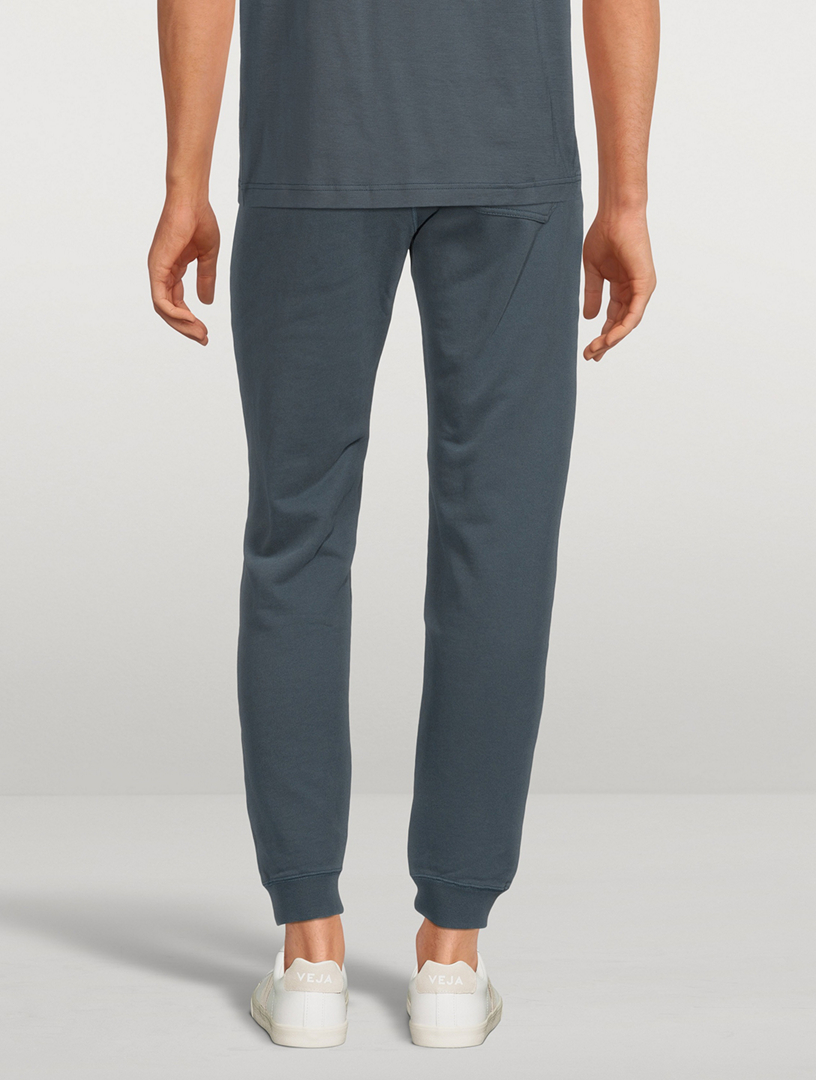 sunspel cotton loopback track pant