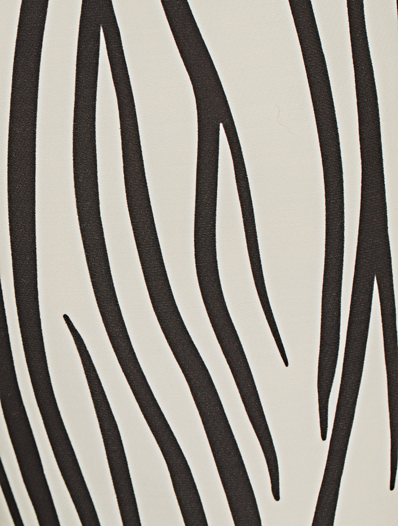 VALENTINO Short en crêpe couture à imprimé Zebra 1966 Femmes Multi