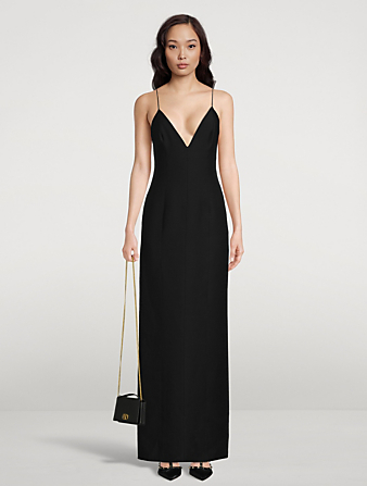 VALENTINO Crepe Couture Gown Women's Black