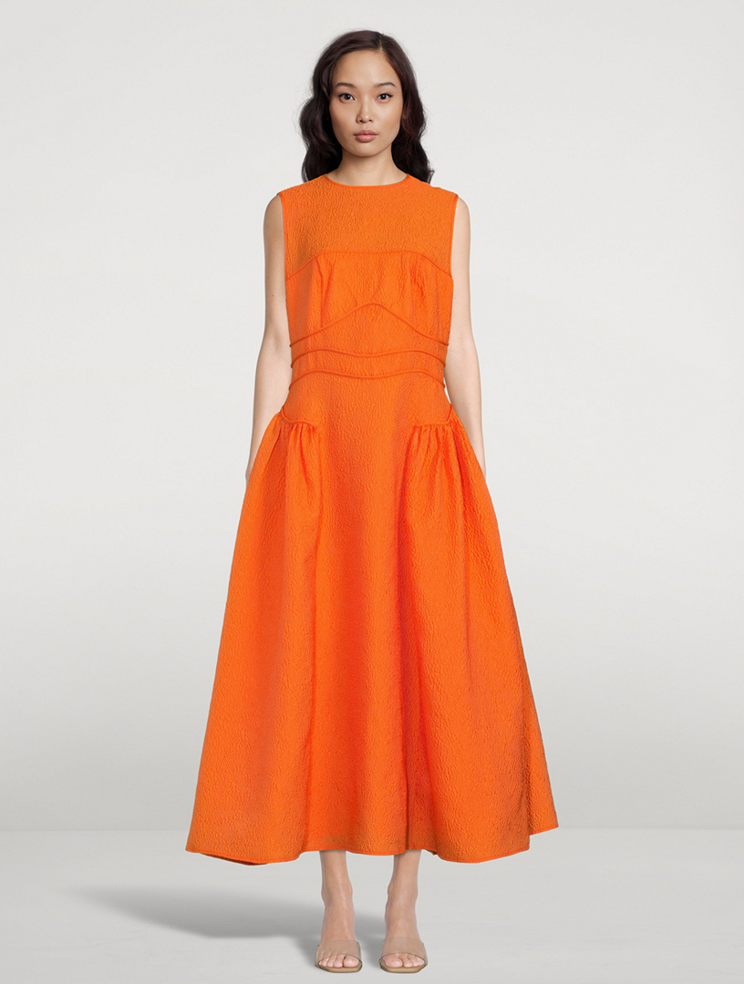 RACHEL GILBERT Sophia Midi Dress Women's Orange