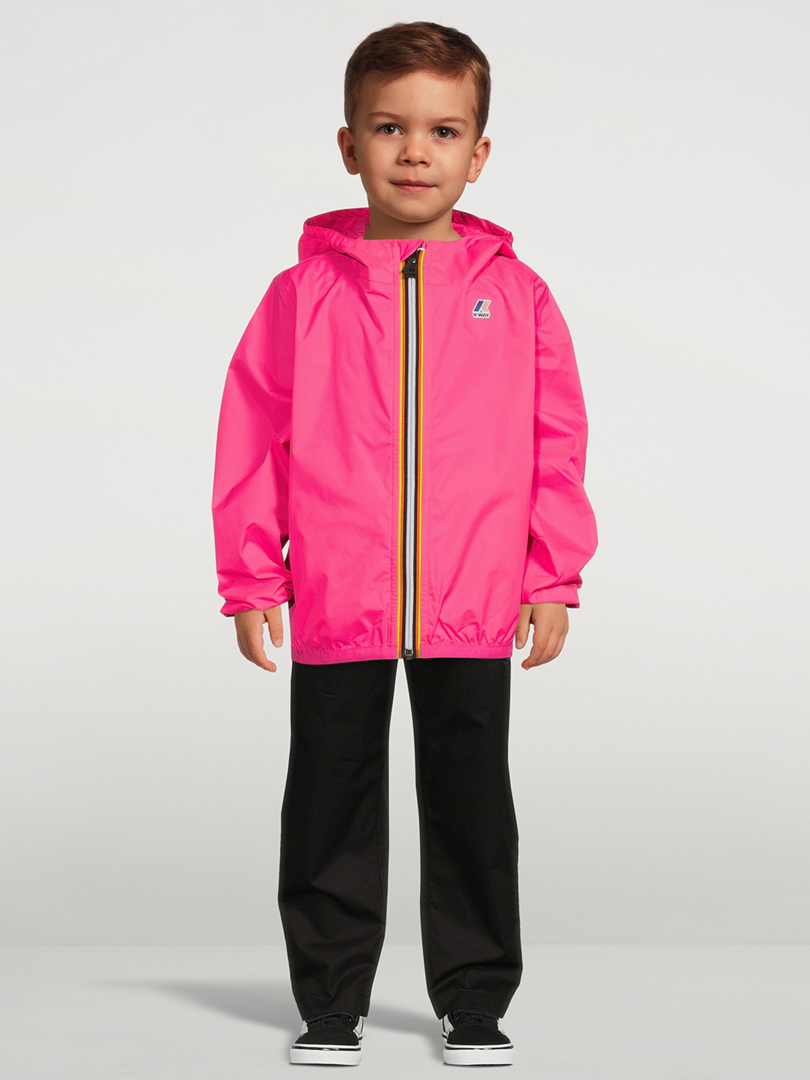 KWAY Le Vrai 3.0 Claude Zip Jacket With Hood Kids Pink