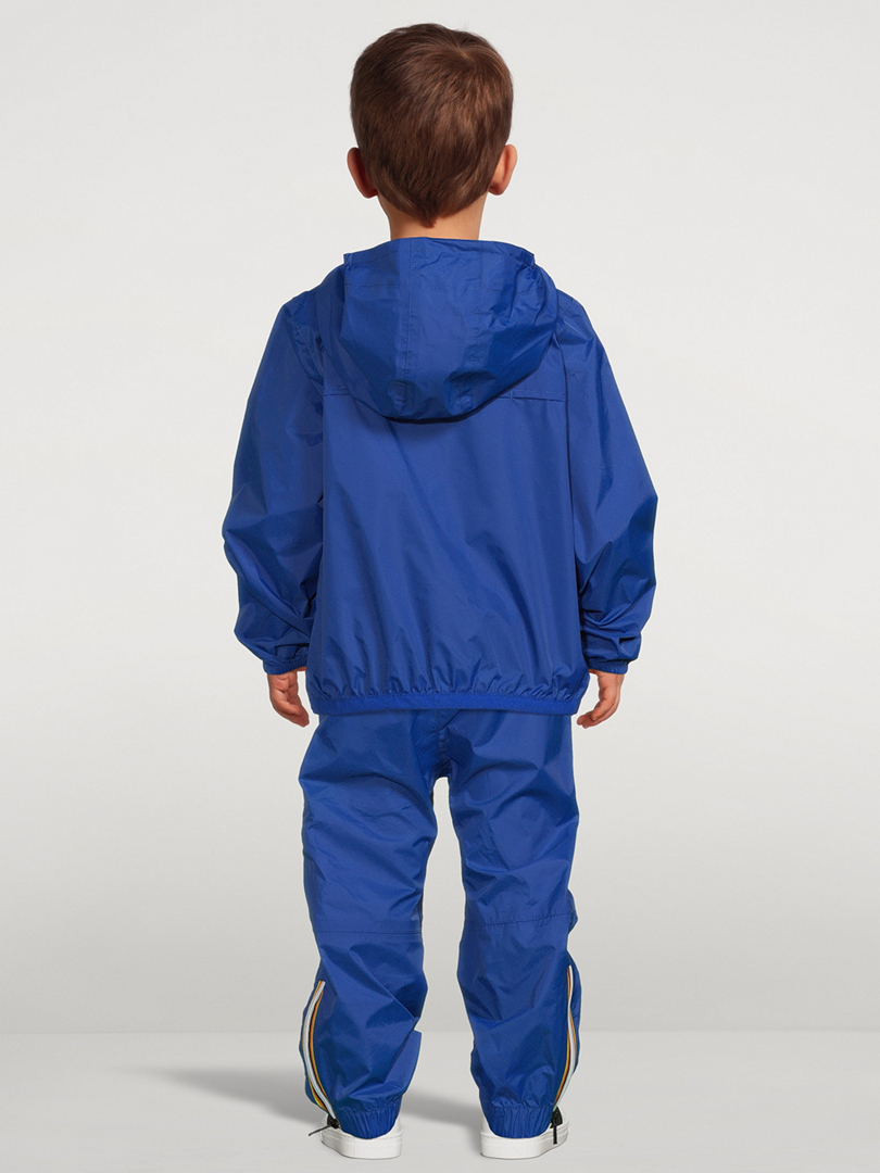 KWAY Le Vrai 3.0 Claude Zip Jacket With Hood Kids Blue