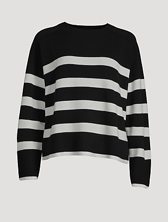 AKRIS PUNTO Striped Wool And Cashmere Sweater Women's Multi