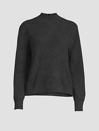 AKRIS PUNTO Wool And Cashmere Mockneck Sweater Women's Grey