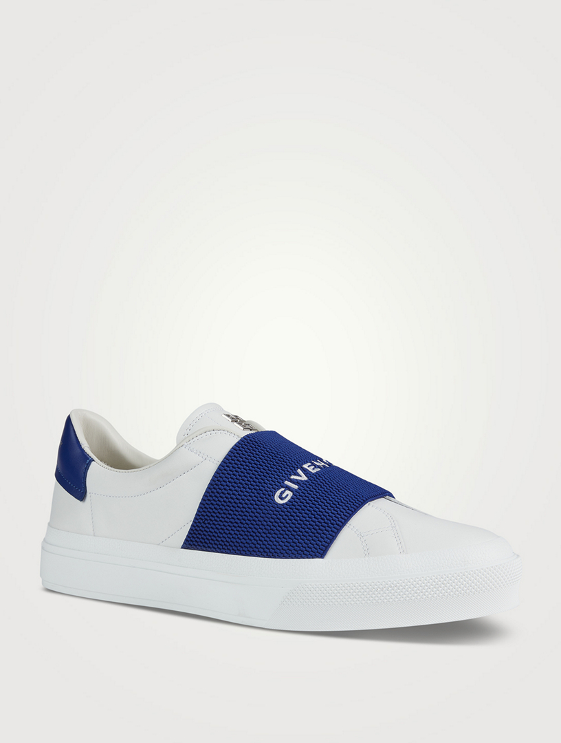 GIVENCHY Leather Sneakers With Logo Webbing | Holt Renfrew Canada