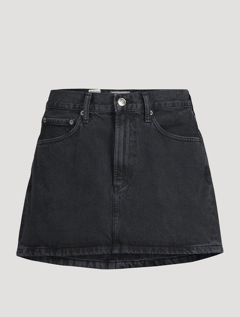 AGOLDE Liv Denim Mini Skirt | Holt Renfrew Canada