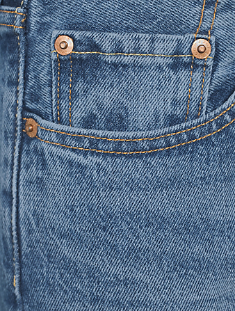 LEVI'S 504 Original Cropped Straight-Leg Jeans Women's Blue
