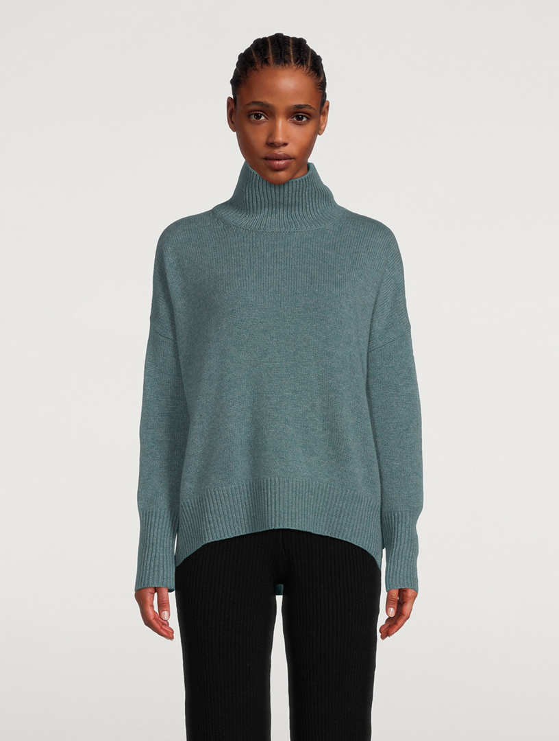 LISA YANG Heidi Cashmere Turtleneck Sweater Women's Blue