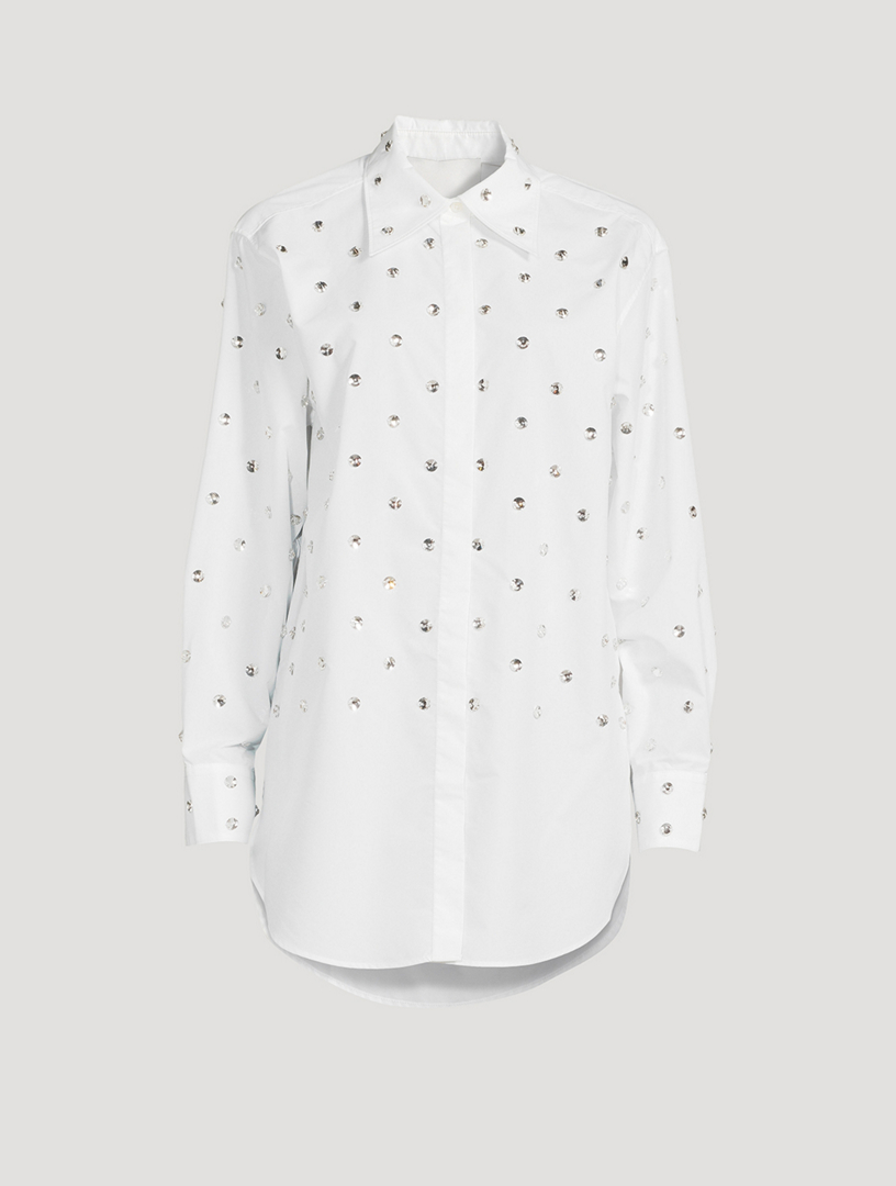 3.1 PHILLIP LIM Embellished Poplin Shirt Women's White