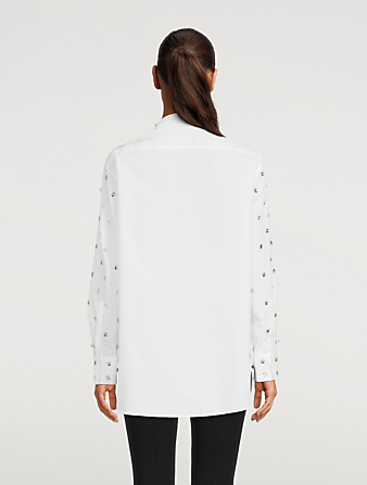 3.1 PHILLIP LIM Embellished Poplin Shirt Women's White