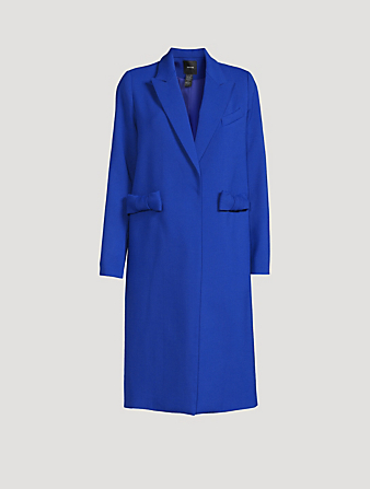 SMYTHE Bow Coat Women's Blue