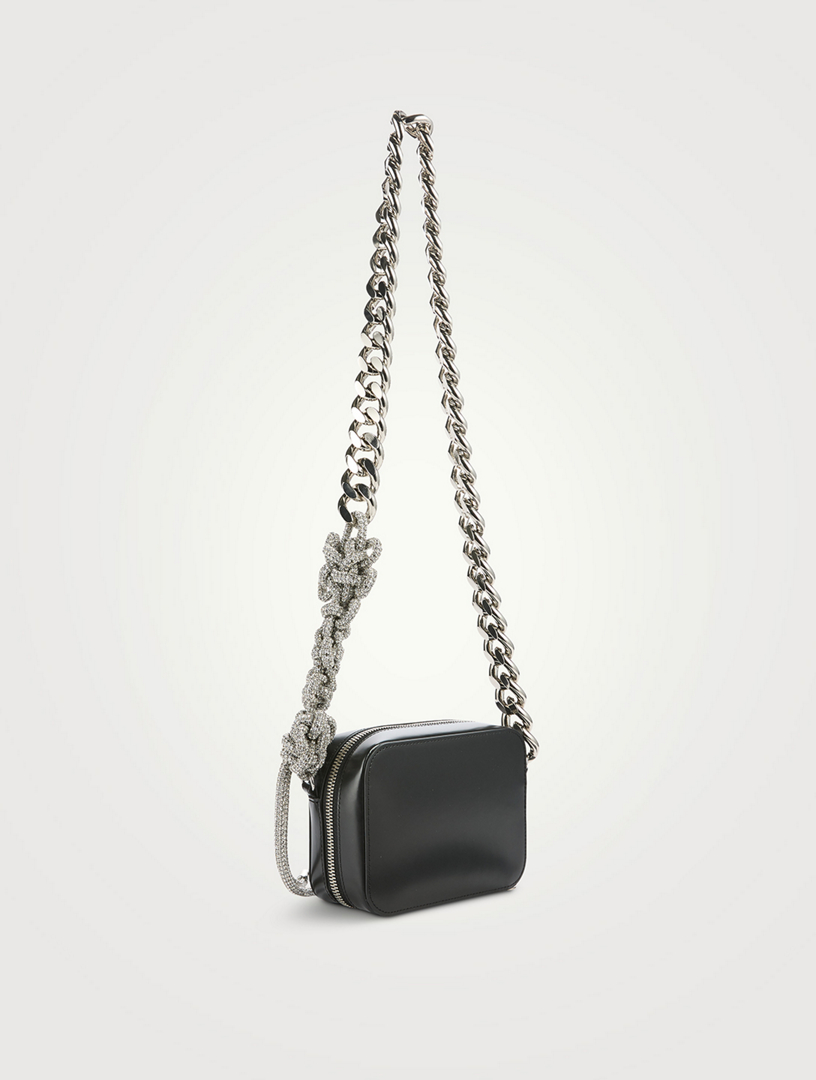 KARA Knot And Crystal Chain Leather Camera Bag | Holt Renfrew Canada