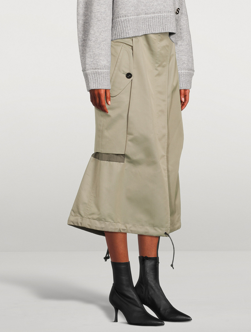 ♡サカイ♡2022AW♡Cotton Gabardine Mix Skirt♡ | angeloawards.com