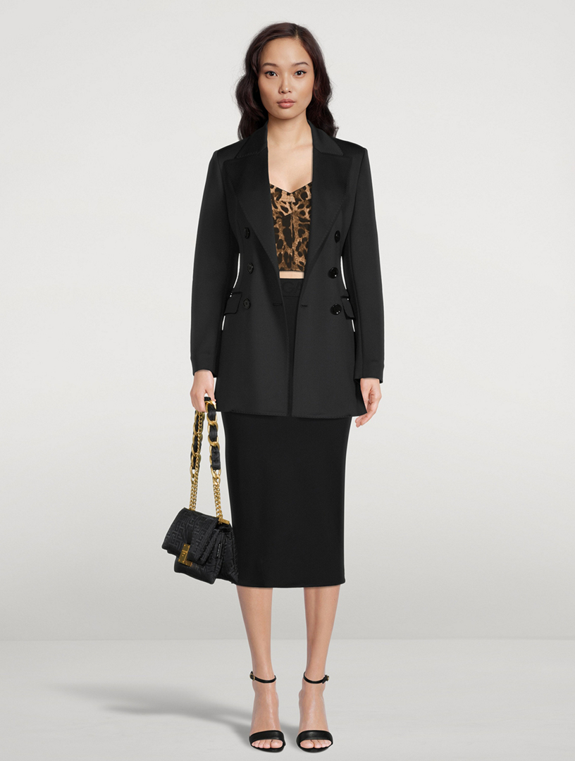 DOLCE & GABBANA Double-Breasted Neoprene Blazer | Holt Renfrew Canada