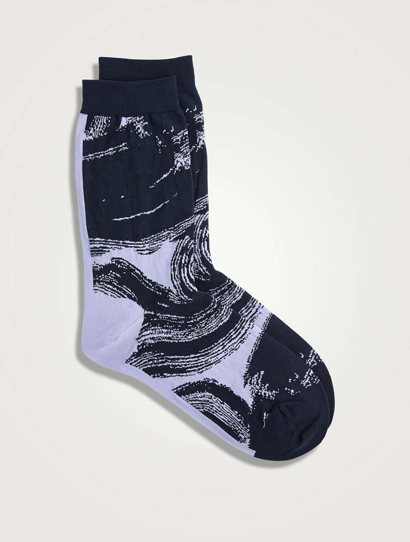 ISSEY MIYAKE Chaussettes Winding Femmes Pourpre