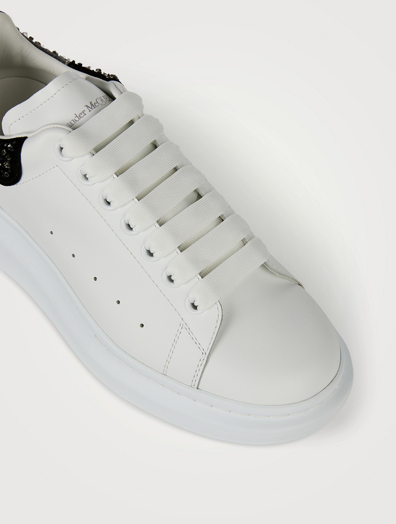 ALEXANDER MCQUEEN Glitter Oversized Leather Sneakers Holt Renfrew Canada