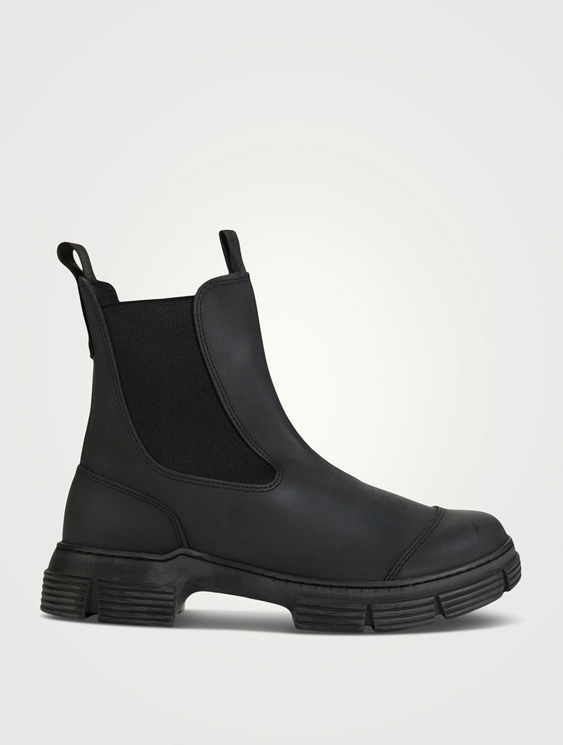 GANNI Recycled Rubber Chelsea Boots Holt Renfrew Canada